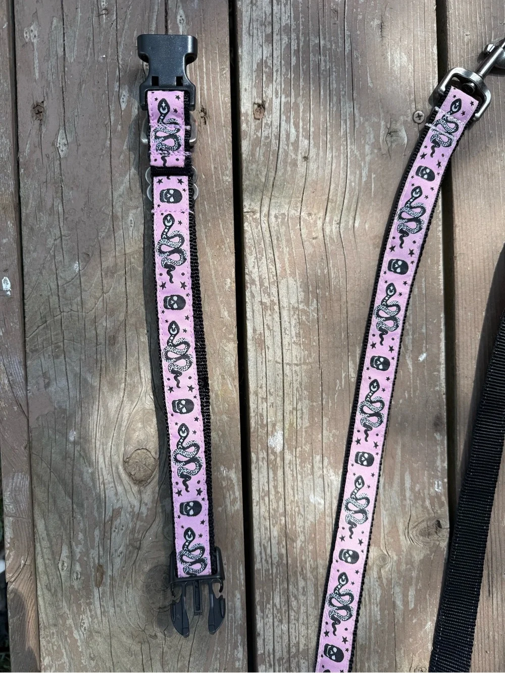 Matching Dog Collar + Leash — Handmade in CO